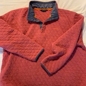 Orvis Trout Bum Outdoor Quilted Snap Sweatshirt Pullover